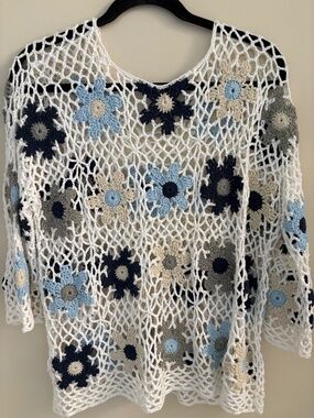 Charlie B Crochet Top